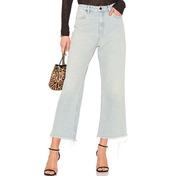 Alexander Wang Denim - Alexander Wang Cropped Kick in Bleach
